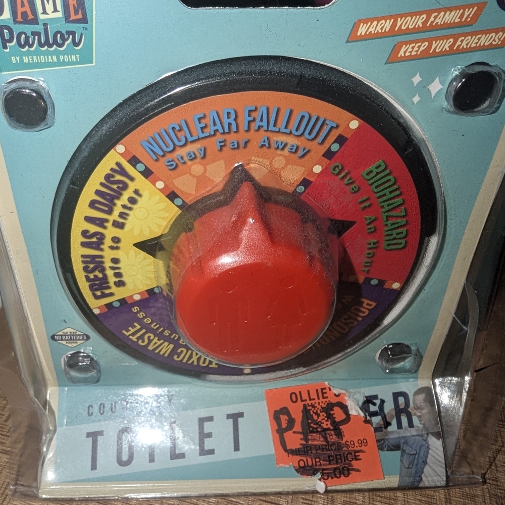 Red Nuclear Fallout Game Knob